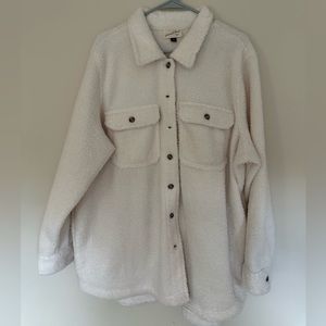 Cream Sherpa Shacket (Target)